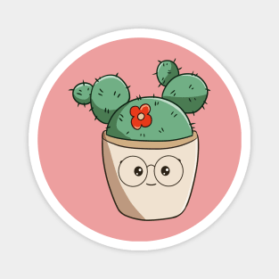 Cute potted cactus Magnet